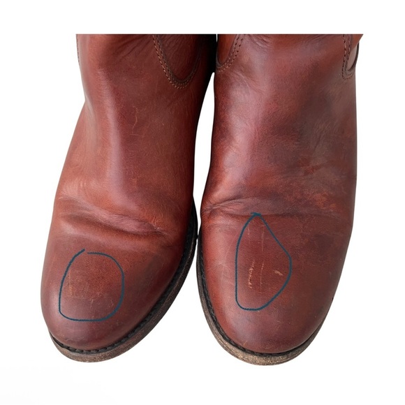 Frye Melissa Button Riding Boot in Cognac Women Size 6 - Picture 10 of 10